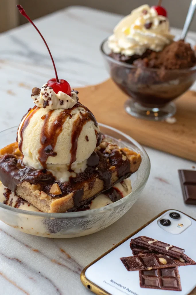 Hot Fudge Ice Cream Bar Dessert
