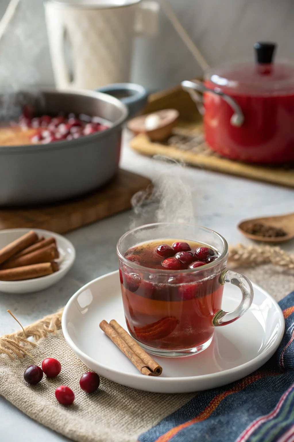 Hot Spiced Cranberry Cider