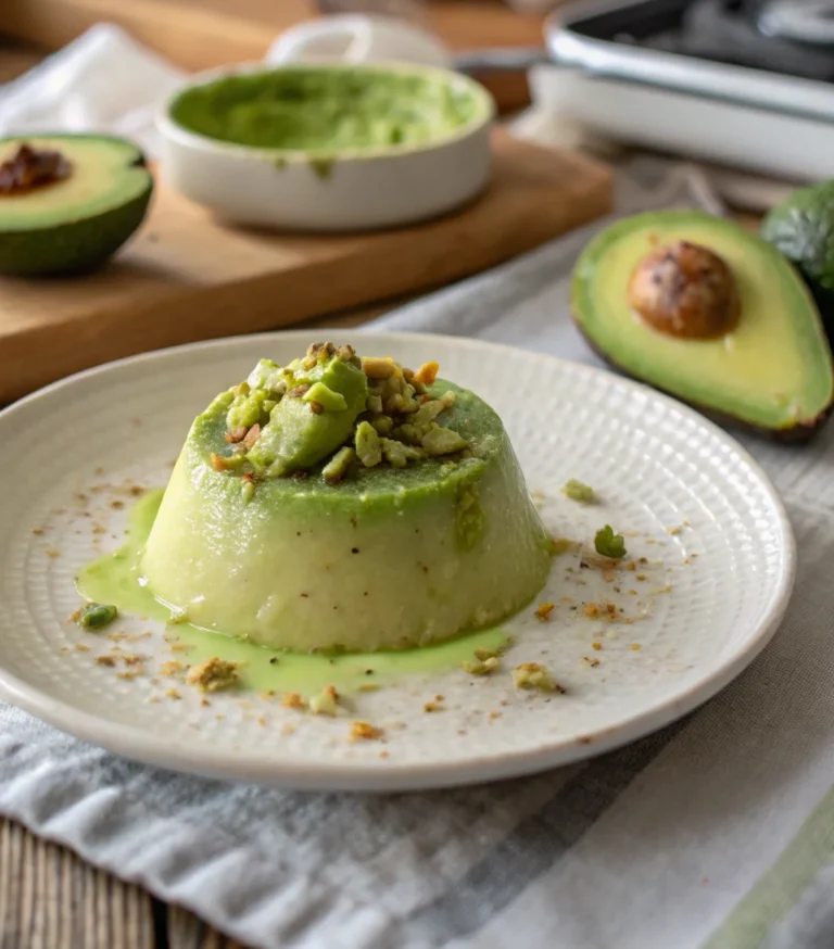 A delicious plate of Avocado Dessert