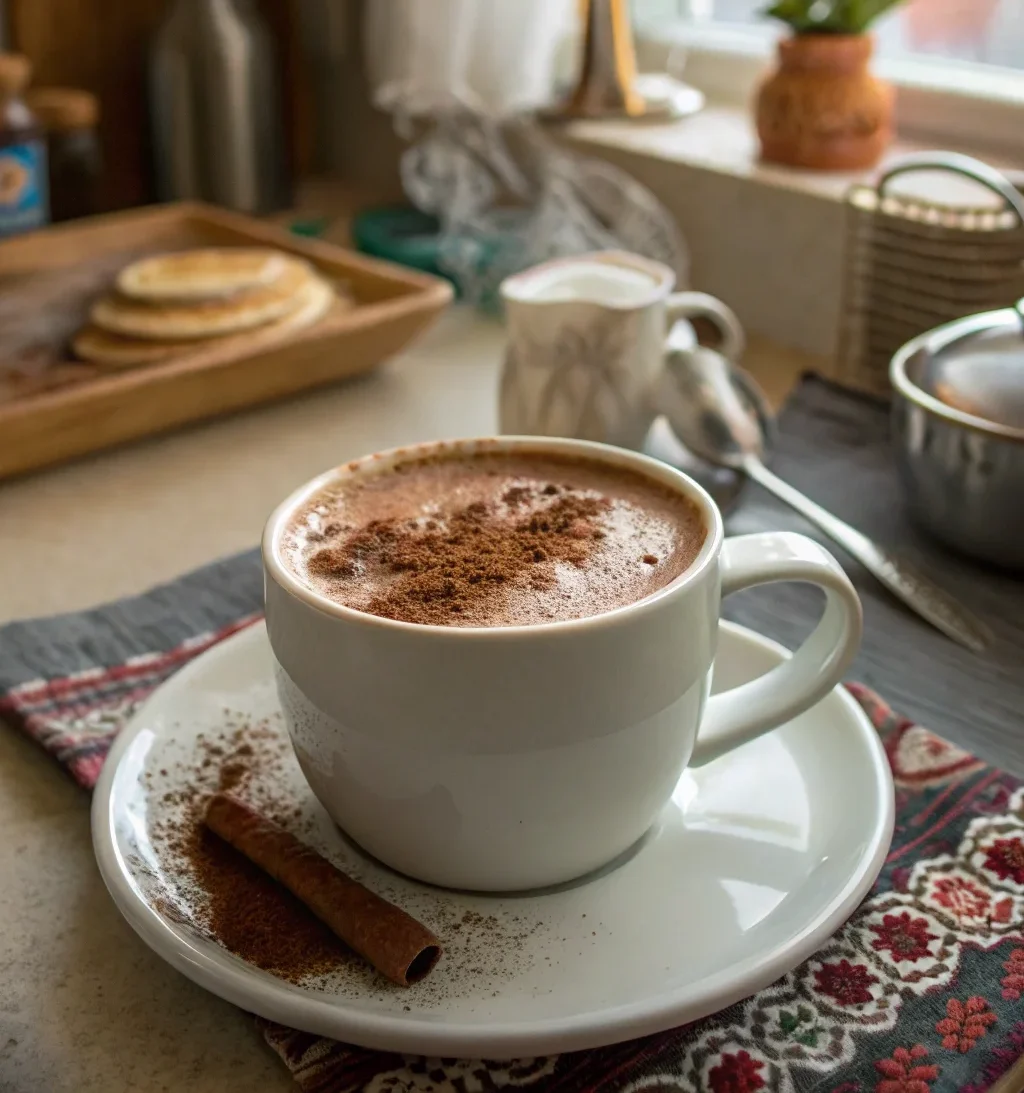A delicious plate of Easy Mexican Hot Chocolate