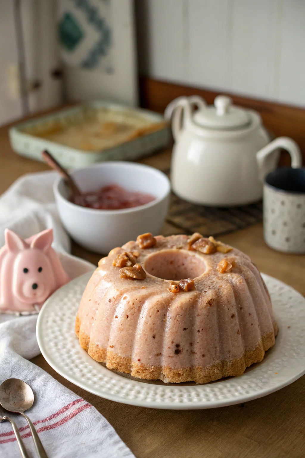 Piggy Pudding Dessert Cake