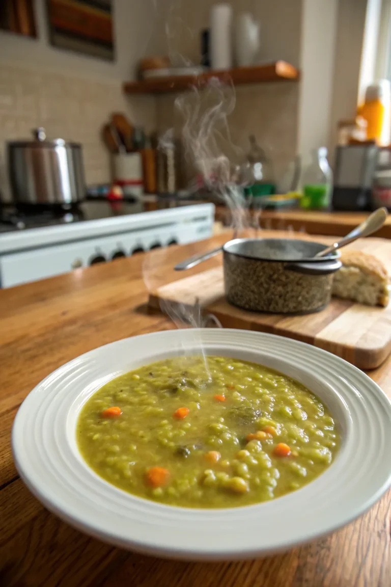 A delicious plate of Split Pea Soup