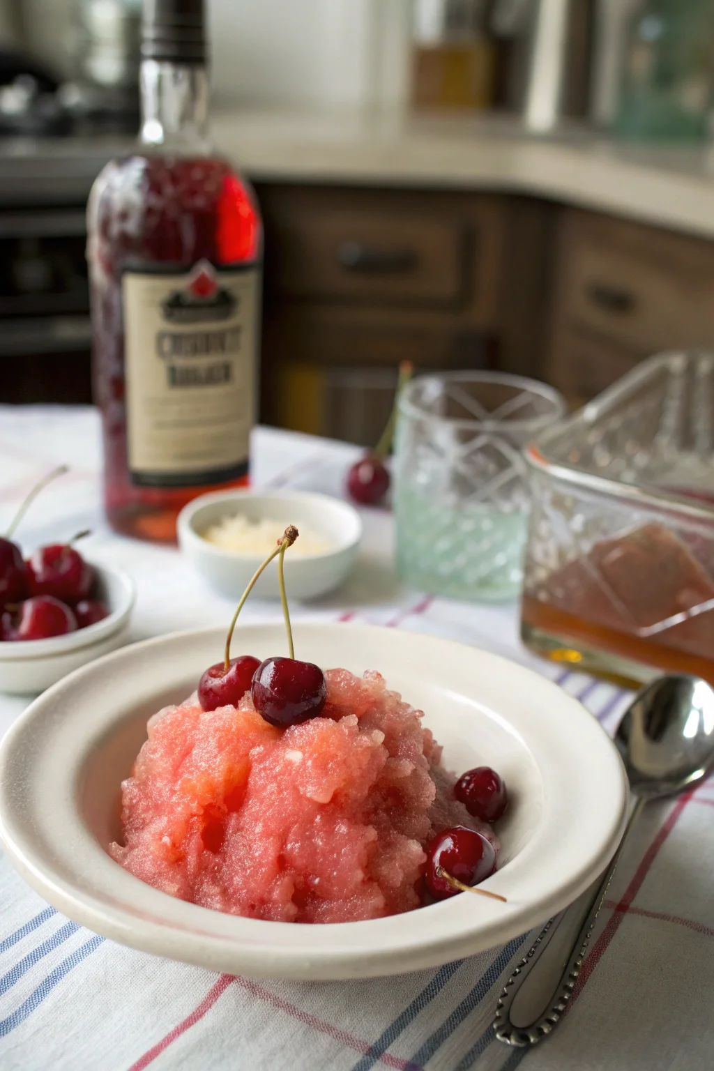 Cherry Bourbon Slush
