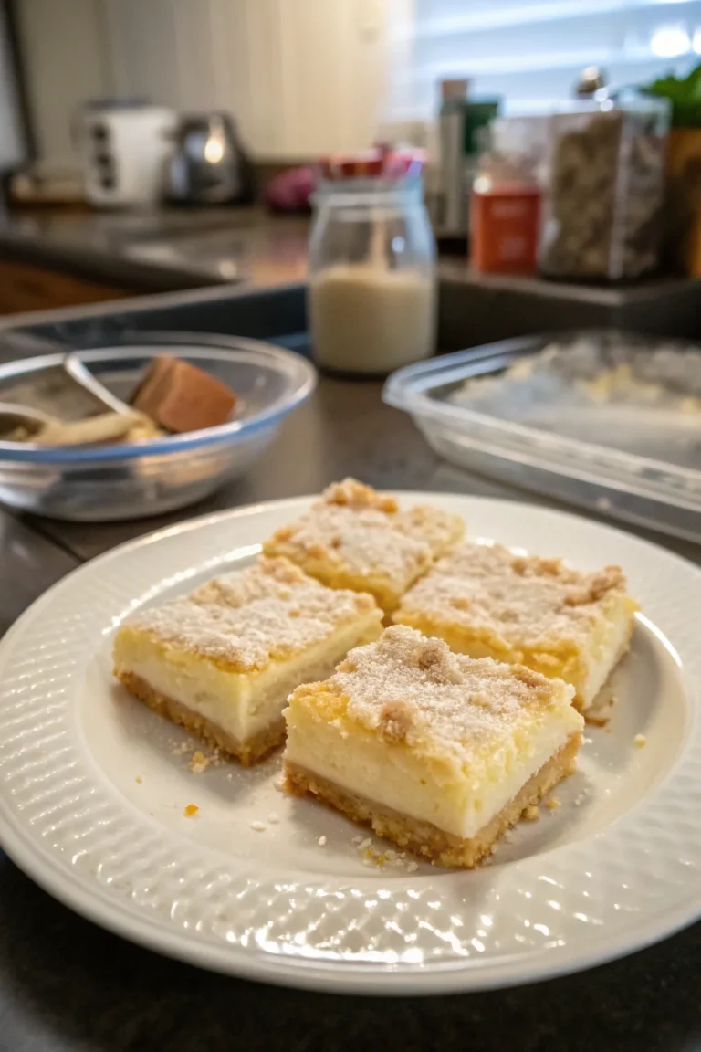 A delicious plate of Crescent Cheesecake Bars