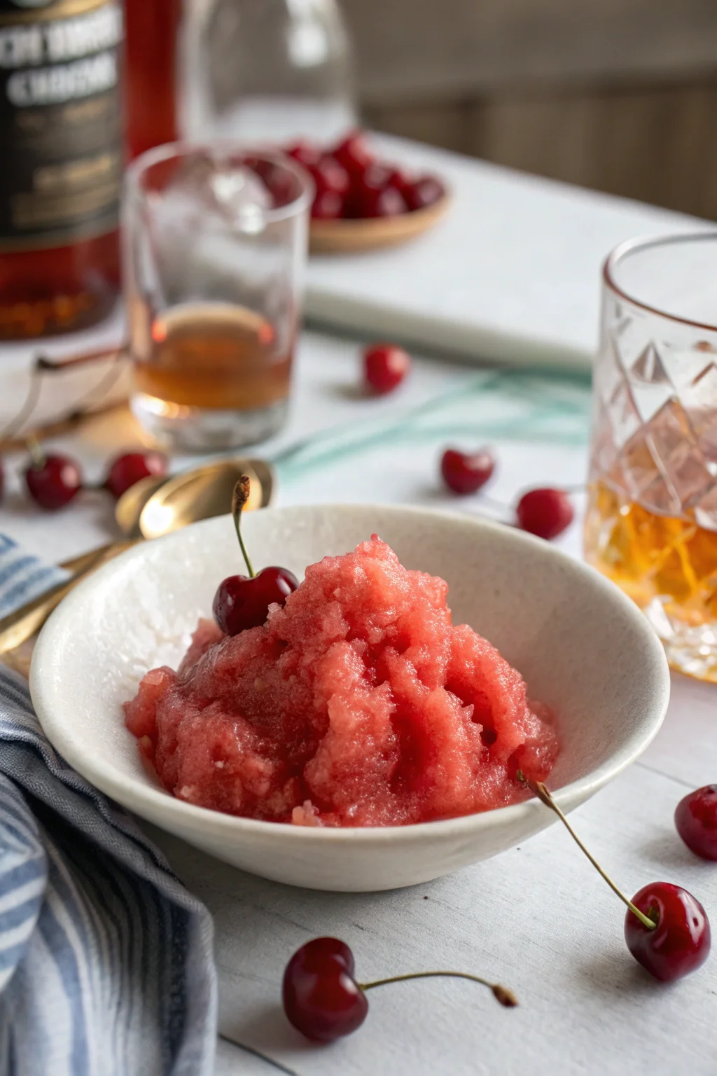 Cherry Bourbon Slush