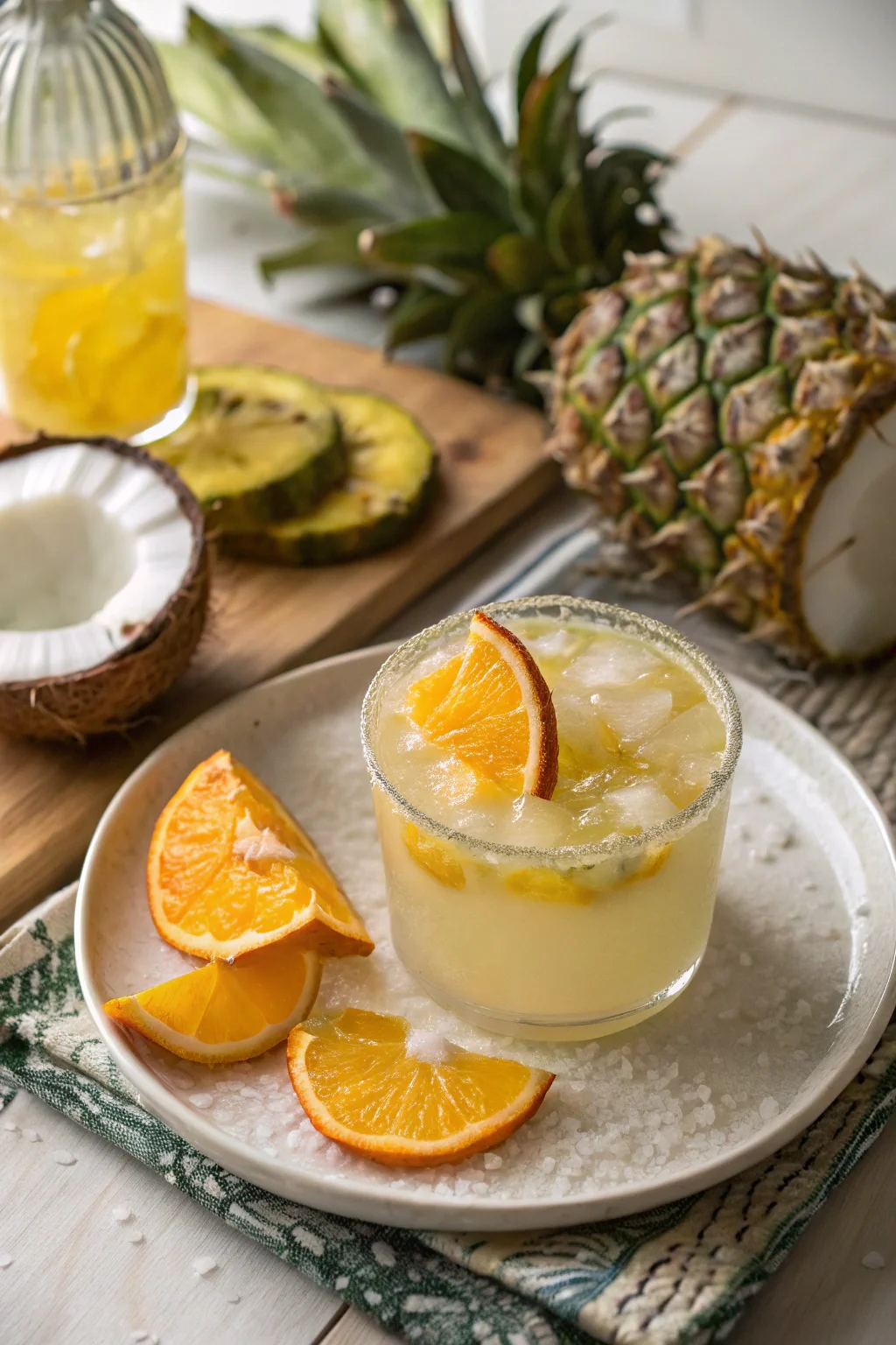Orange Pineapple & Coconut Mocktail