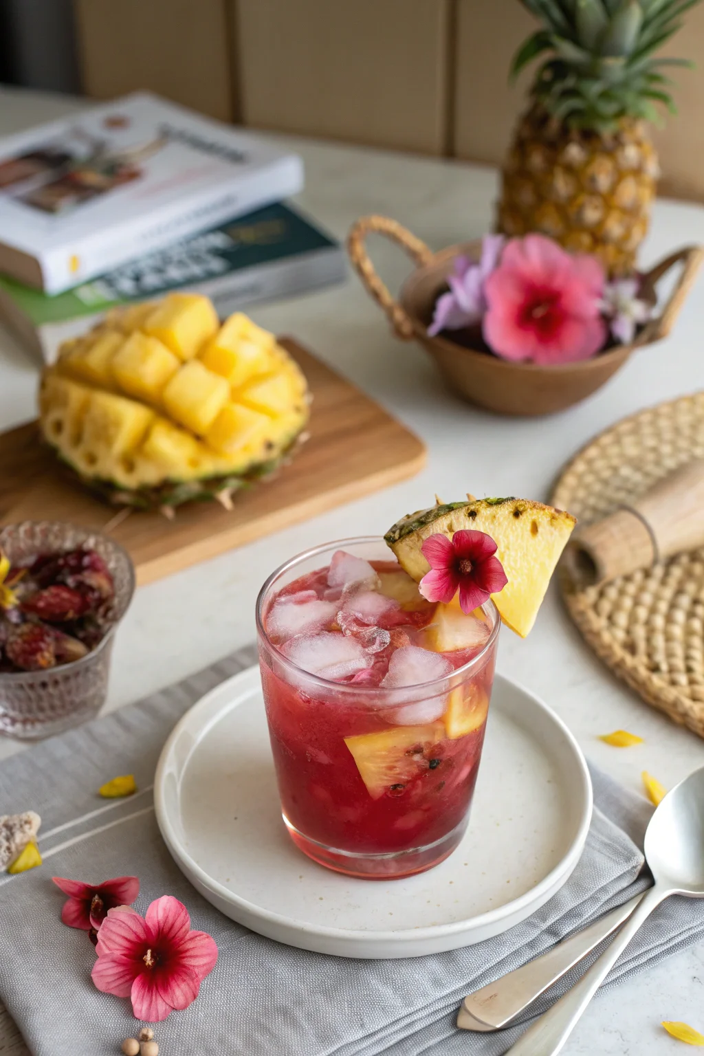 Pineapple Hibiscus Mocktail