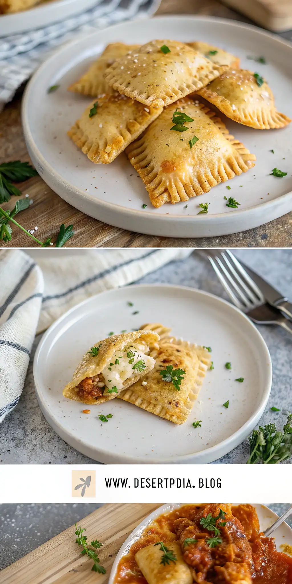 Pinterest image 1 for Air Fryer Chicken Ravioli