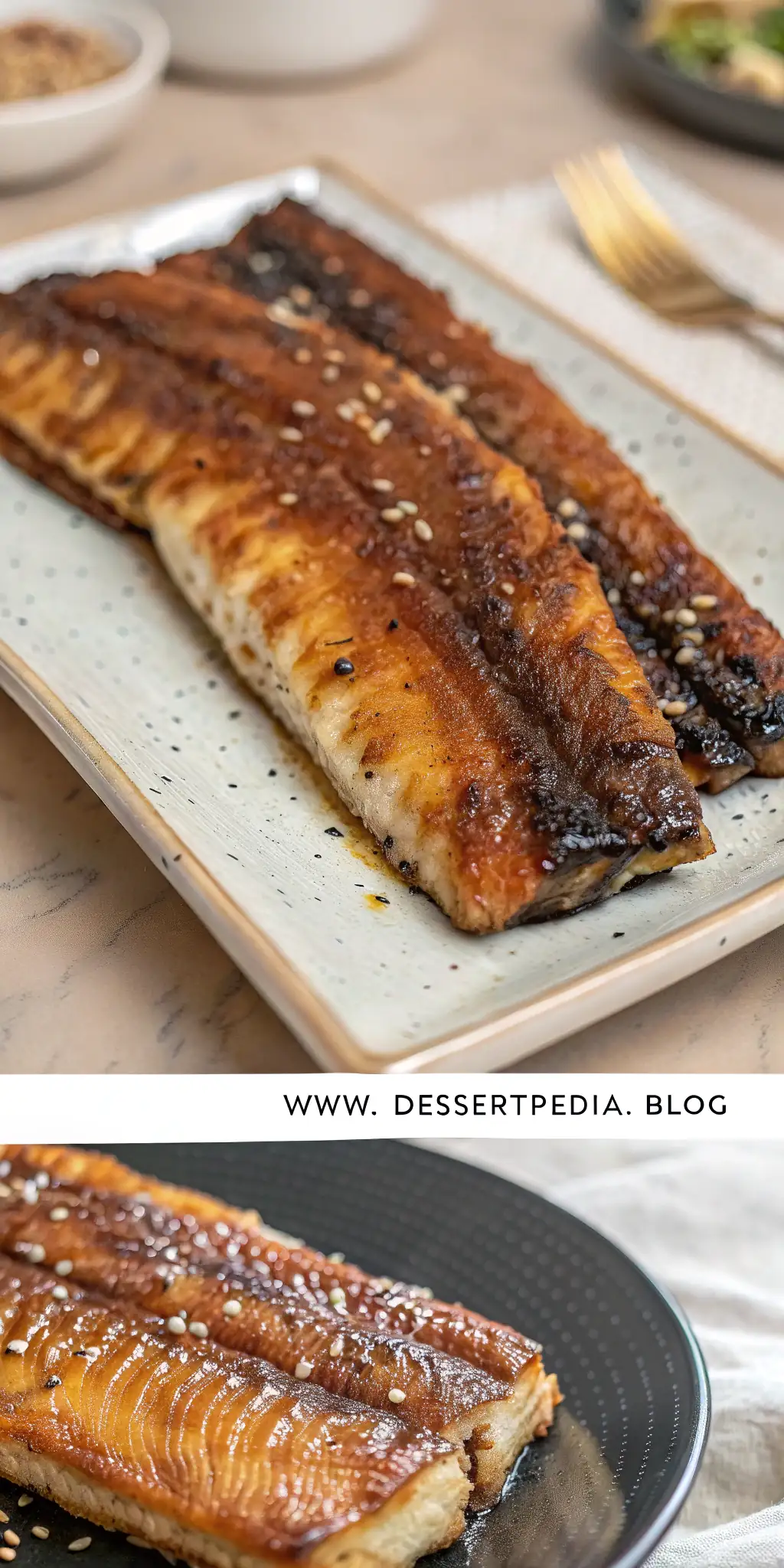 Pinterest image 1 for Air Fryer Eel