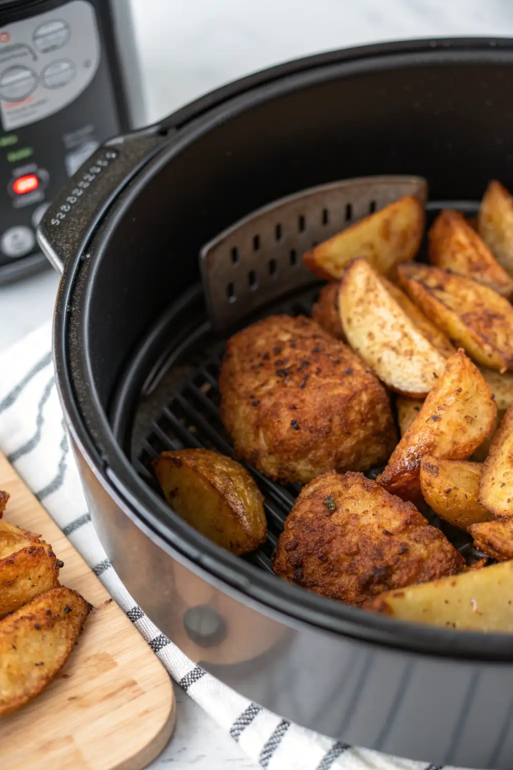 A delicious plate of Air Fryer Burdock
