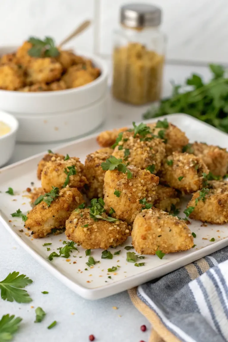 A delicious plate of Air Fryer Chicken Hemp Hearts