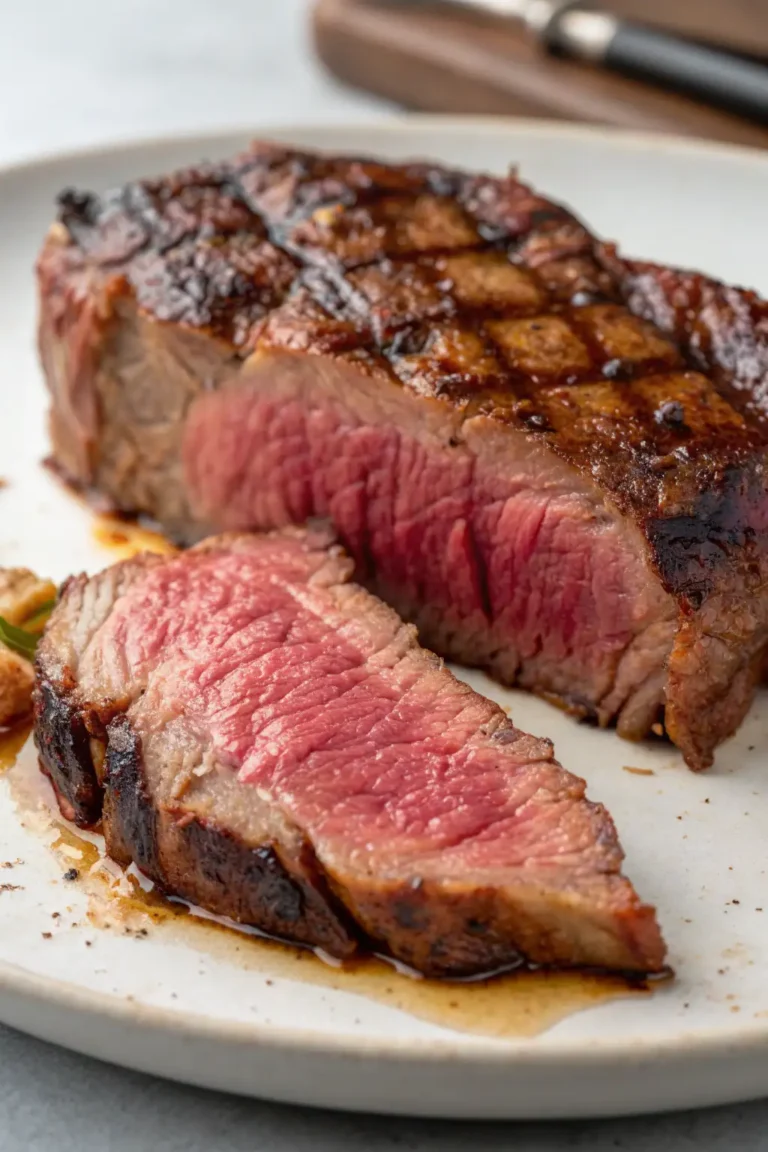 A delicious plate of Air Fryer Beef Steak