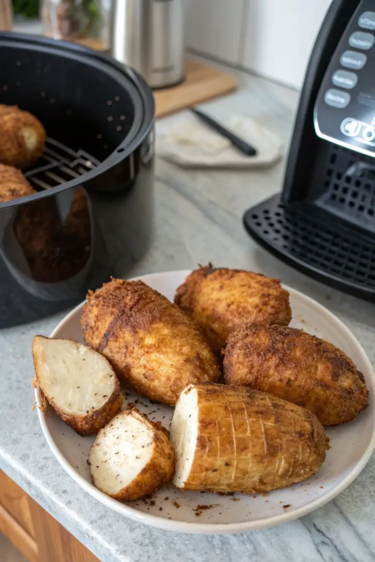 A delicious plate of Air Fryer Taro Root