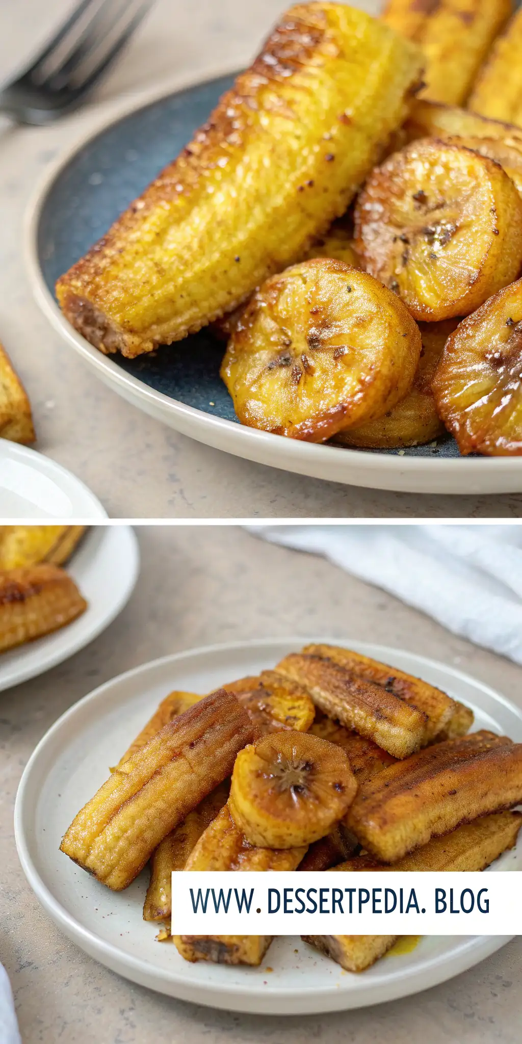 Pinterest image 1 for Air Fryer Plantains