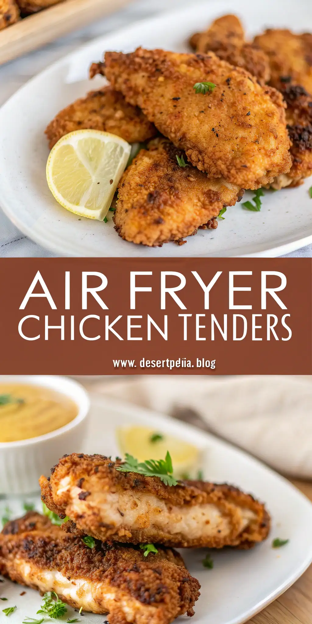 Pinterest image 2 for Air Fryer Chicken Tenders