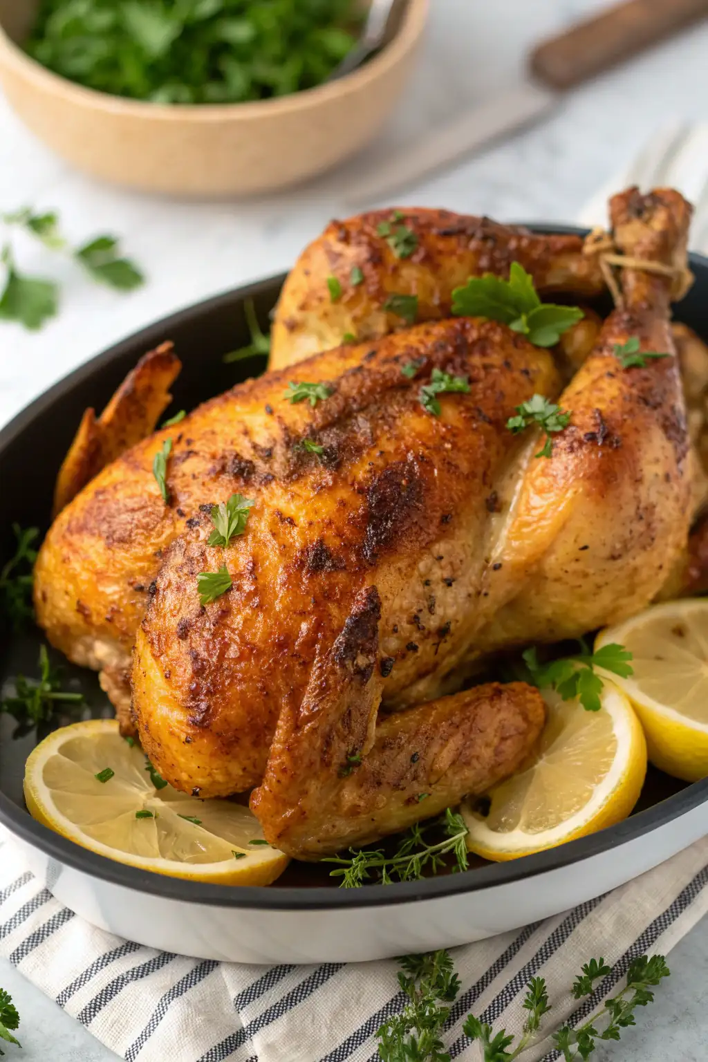 A delicious plate of Air Fryer Chicken Khorasan