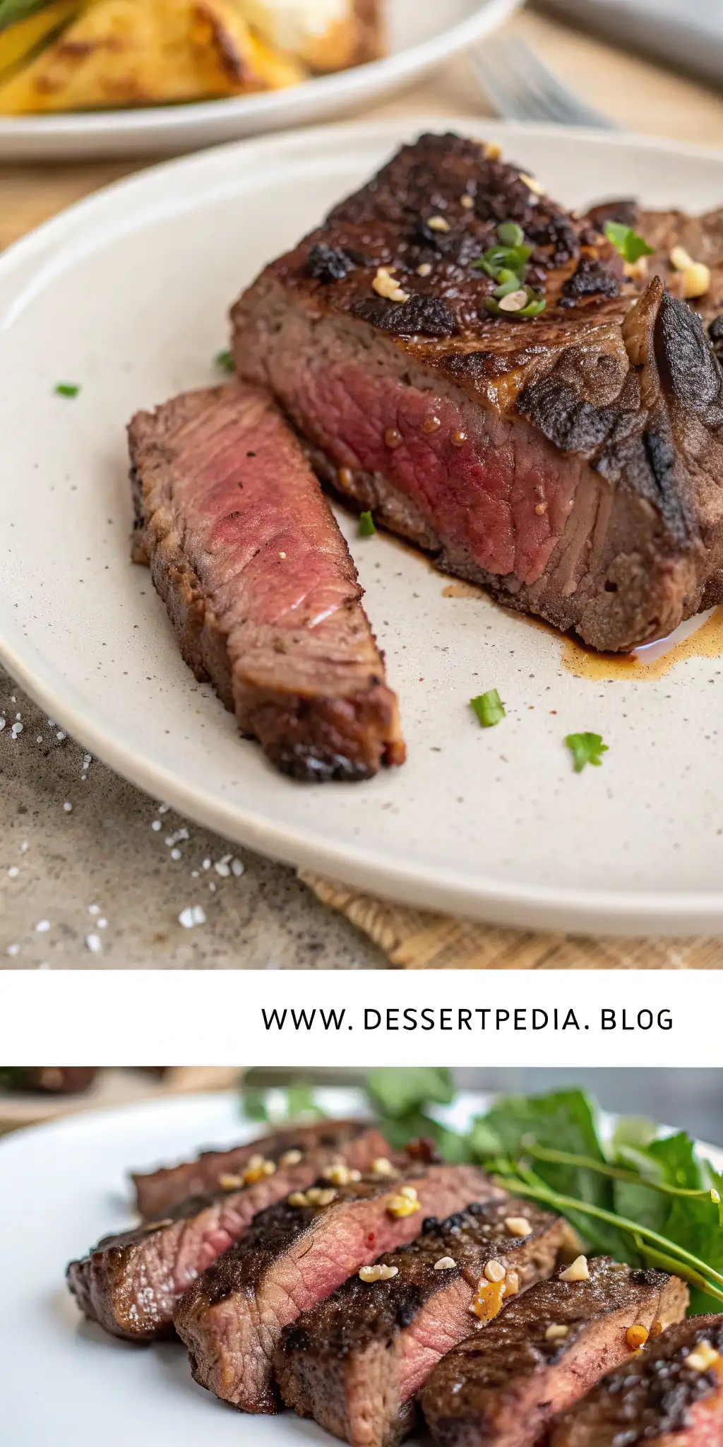 Pinterest image 2 for Air Fryer Kangaroo Steak