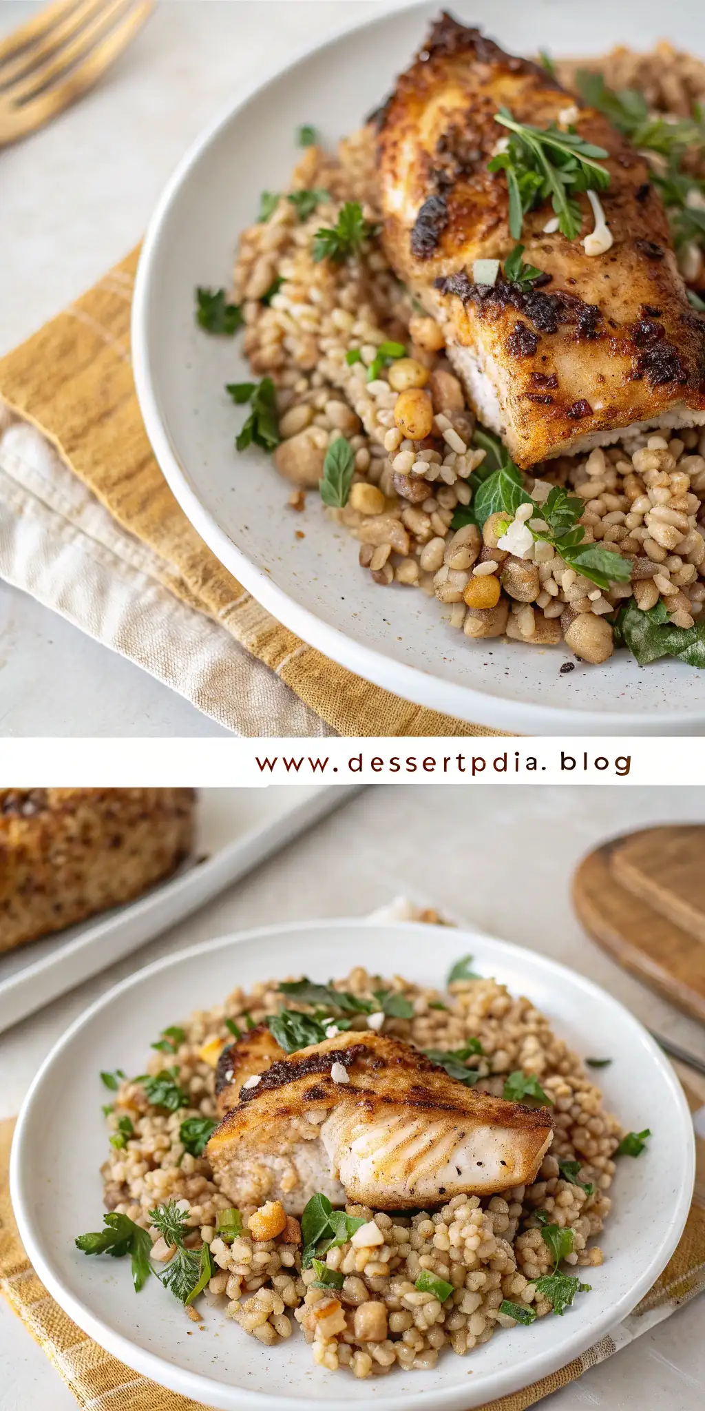 Pinterest image 2 for Air Fryer Chicken Barley
