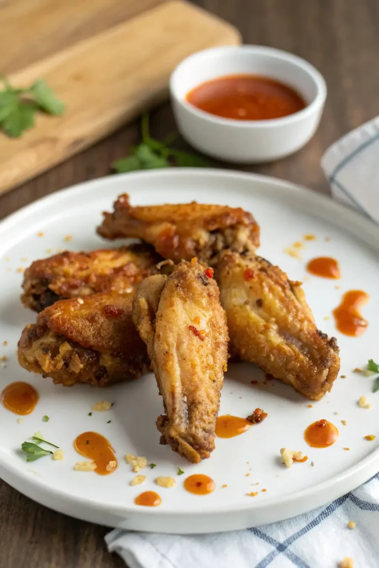 A delicious plate of Air Fryer Rabbit Wings