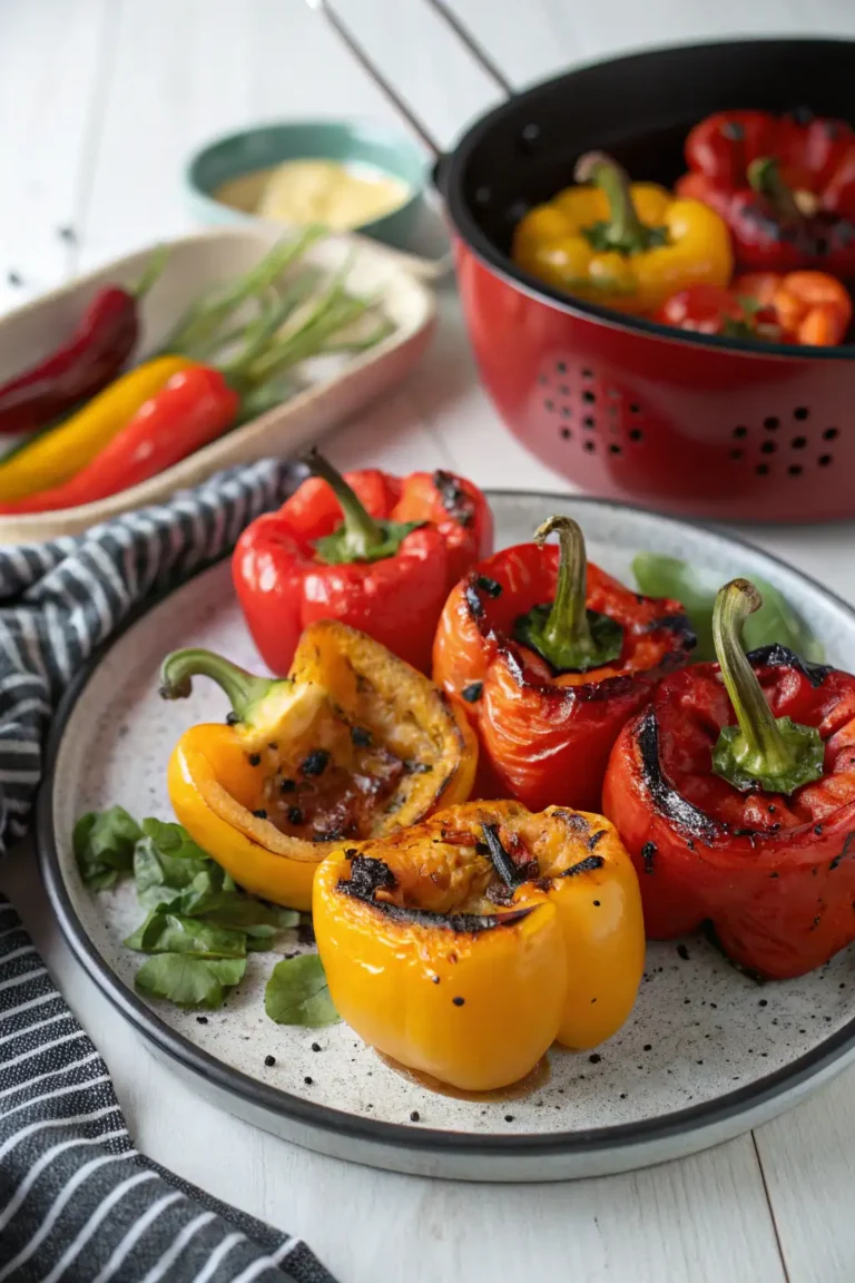 A delicious plate of Air Fryer Bell Peppers