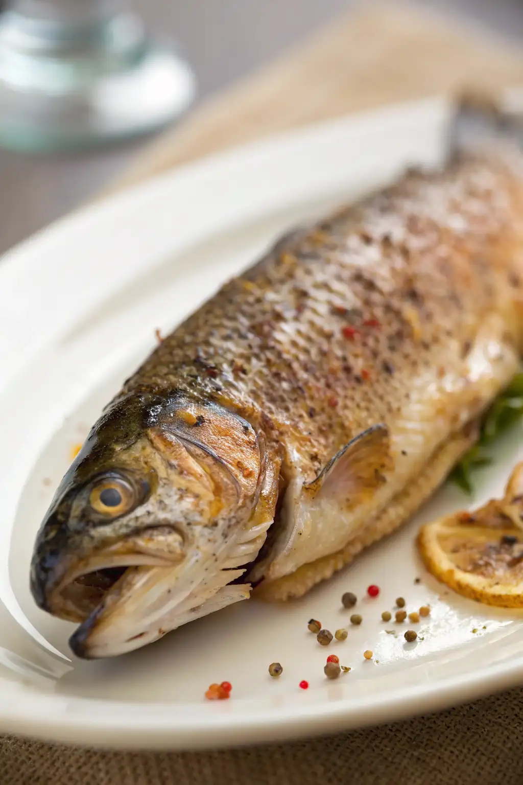 A delicious plate of Air Fryer Trout