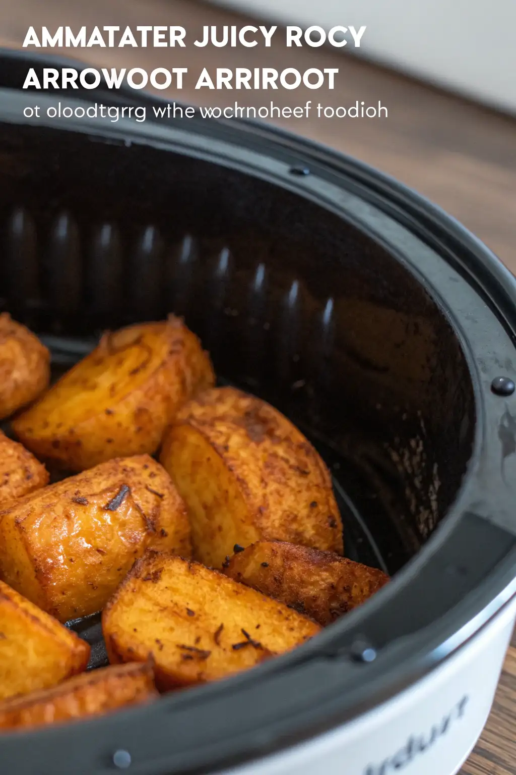 A delicious plate of Air Fryer Arrowroot