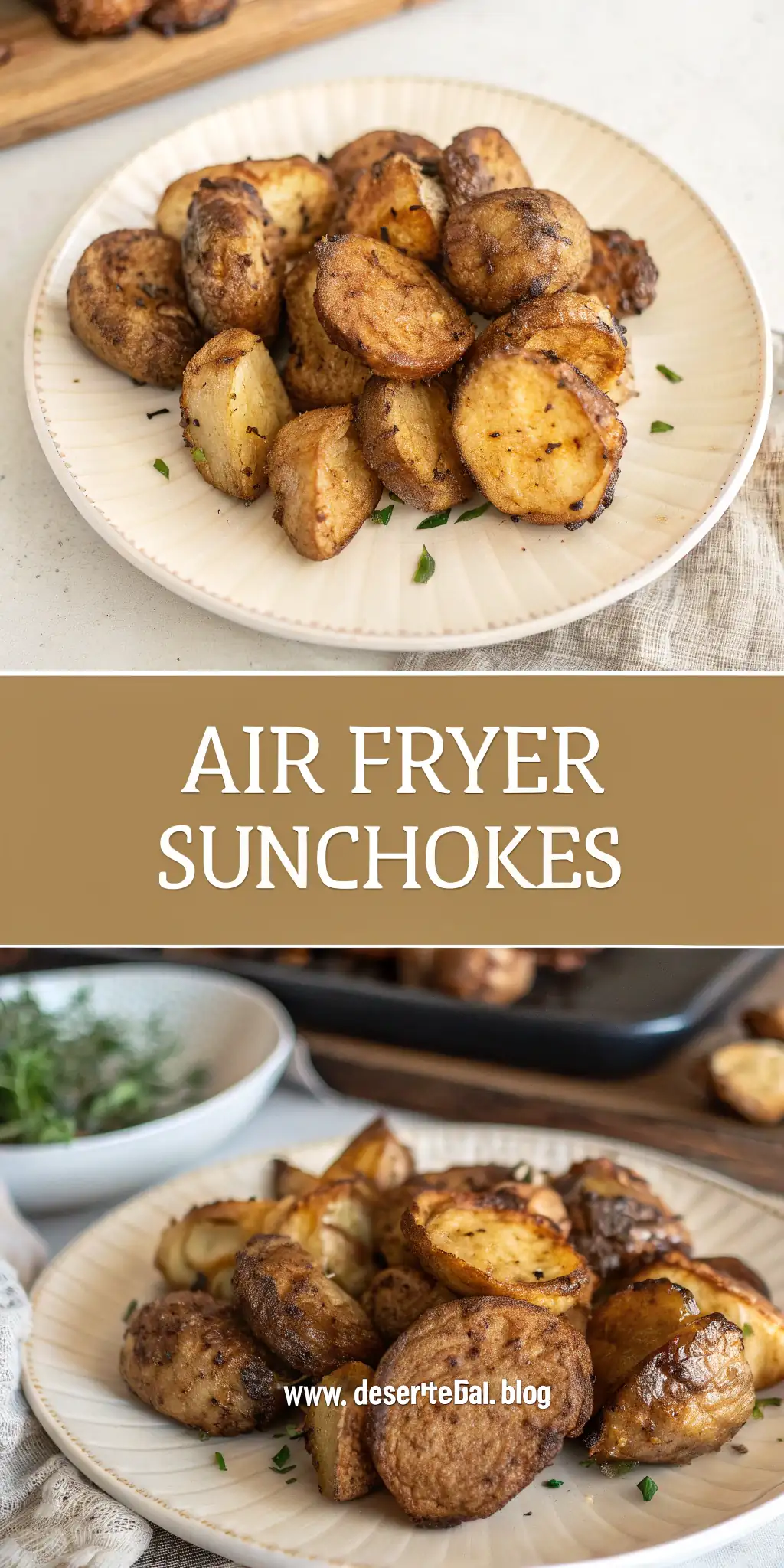 Pinterest image 2 for Air Fryer Sunchokes