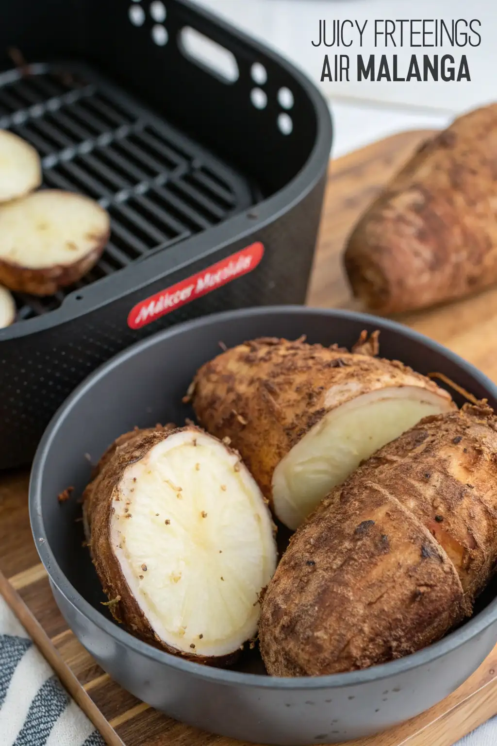 A delicious plate of Air Fryer Malanga