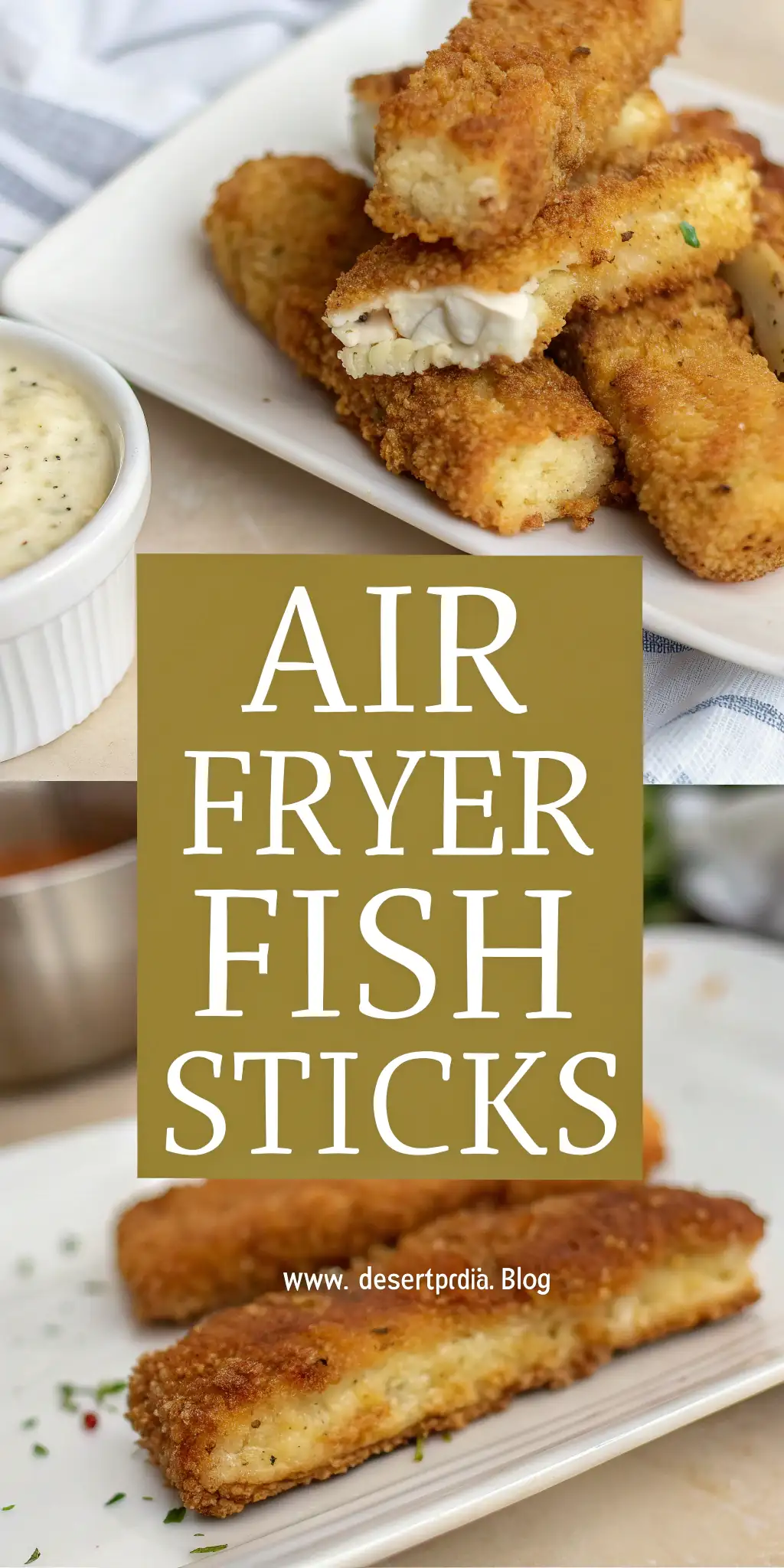 Pinterest image 2 for Air Fryer Fish Sticks