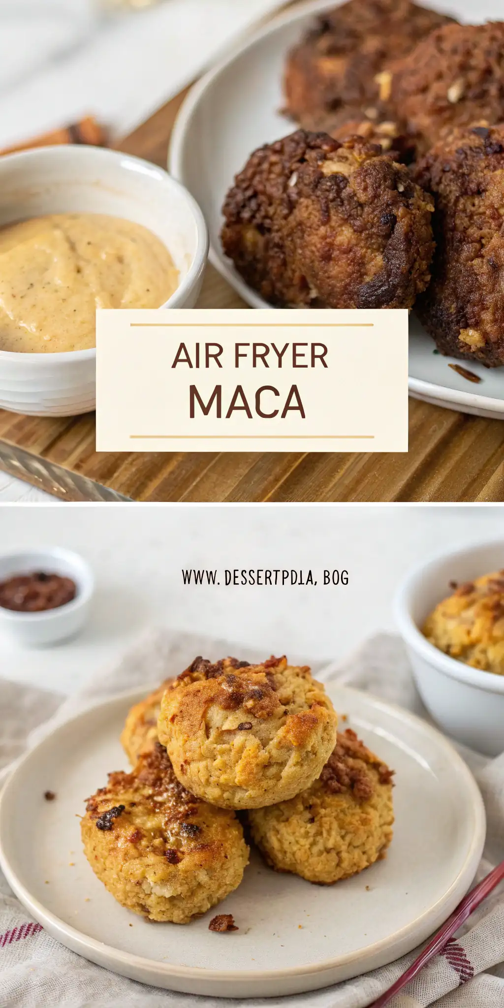 Pinterest image 1 for Air Fryer Maca