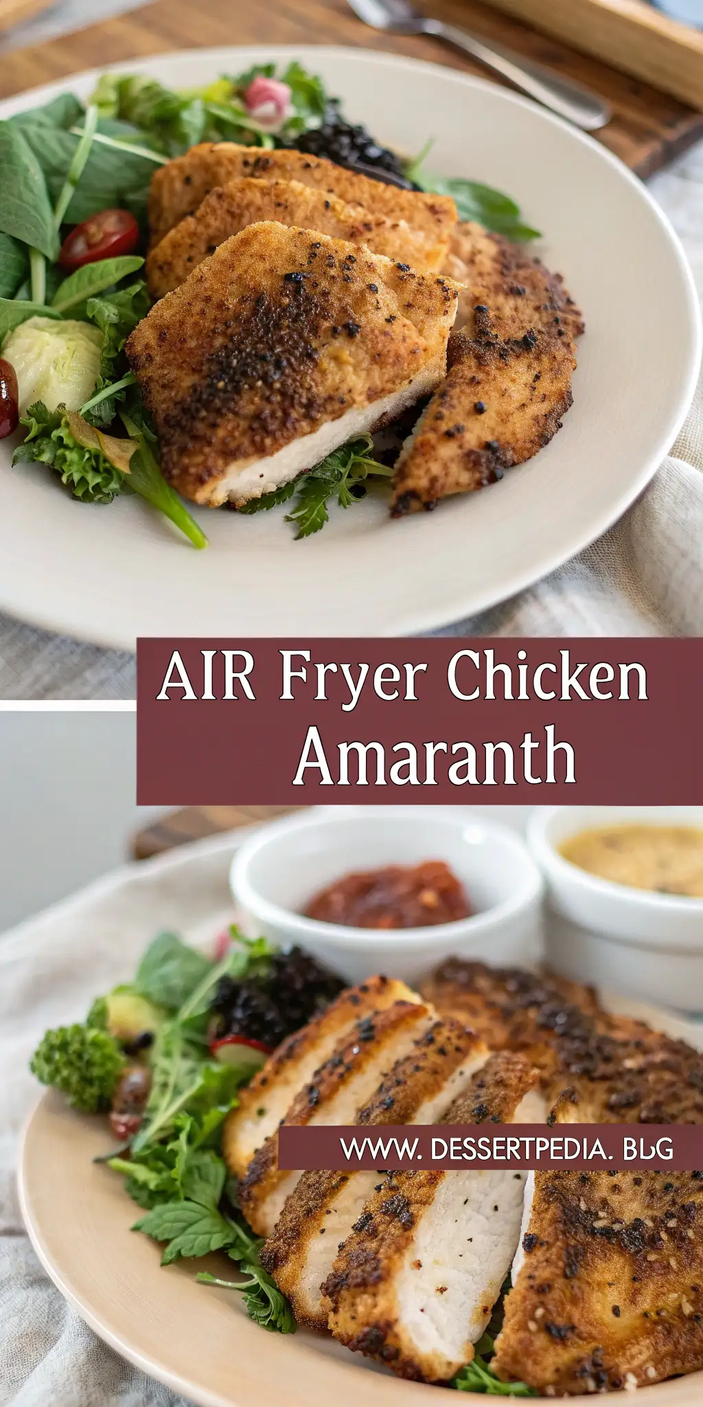 Pinterest image 2 for Air Fryer Chicken Amaranth