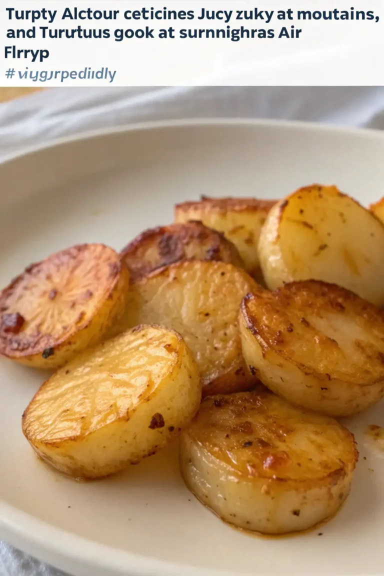 A delicious plate of Air Fryer Turnips