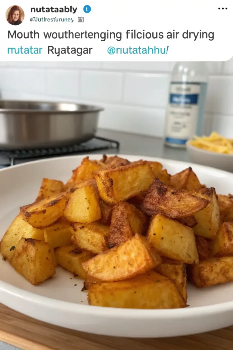 A delicious plate of Air Fryer Rutabaga