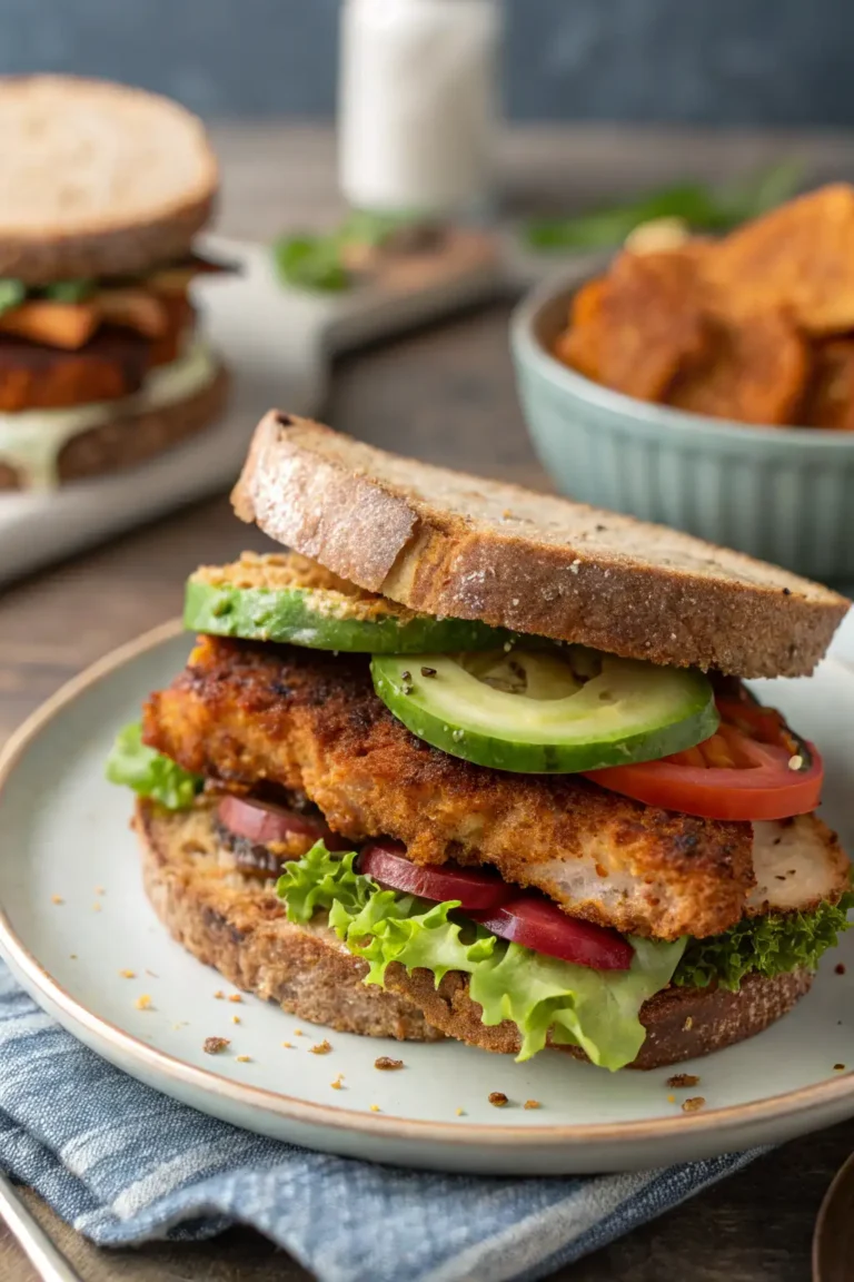 A delicious plate of Air Fryer Chicken Rye