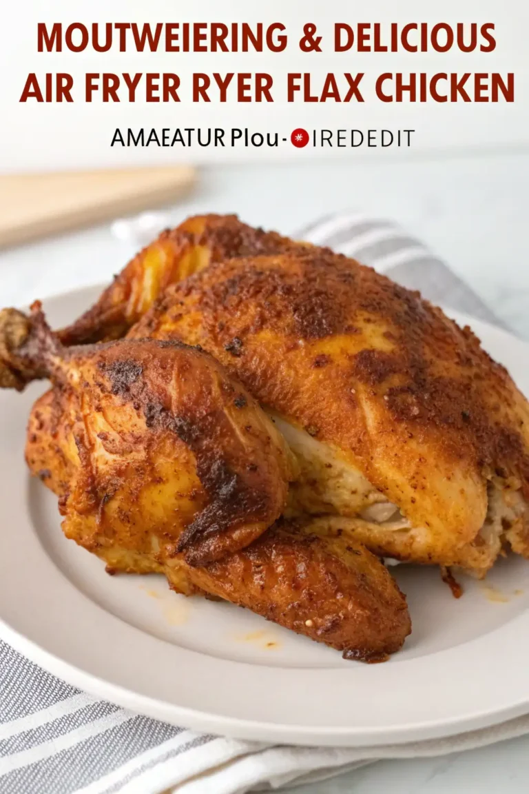 A delicious plate of Air Fryer Chicken Flax
