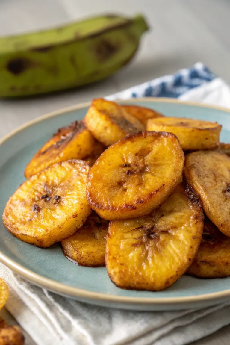 A delicious plate of Air Fryer Plantains