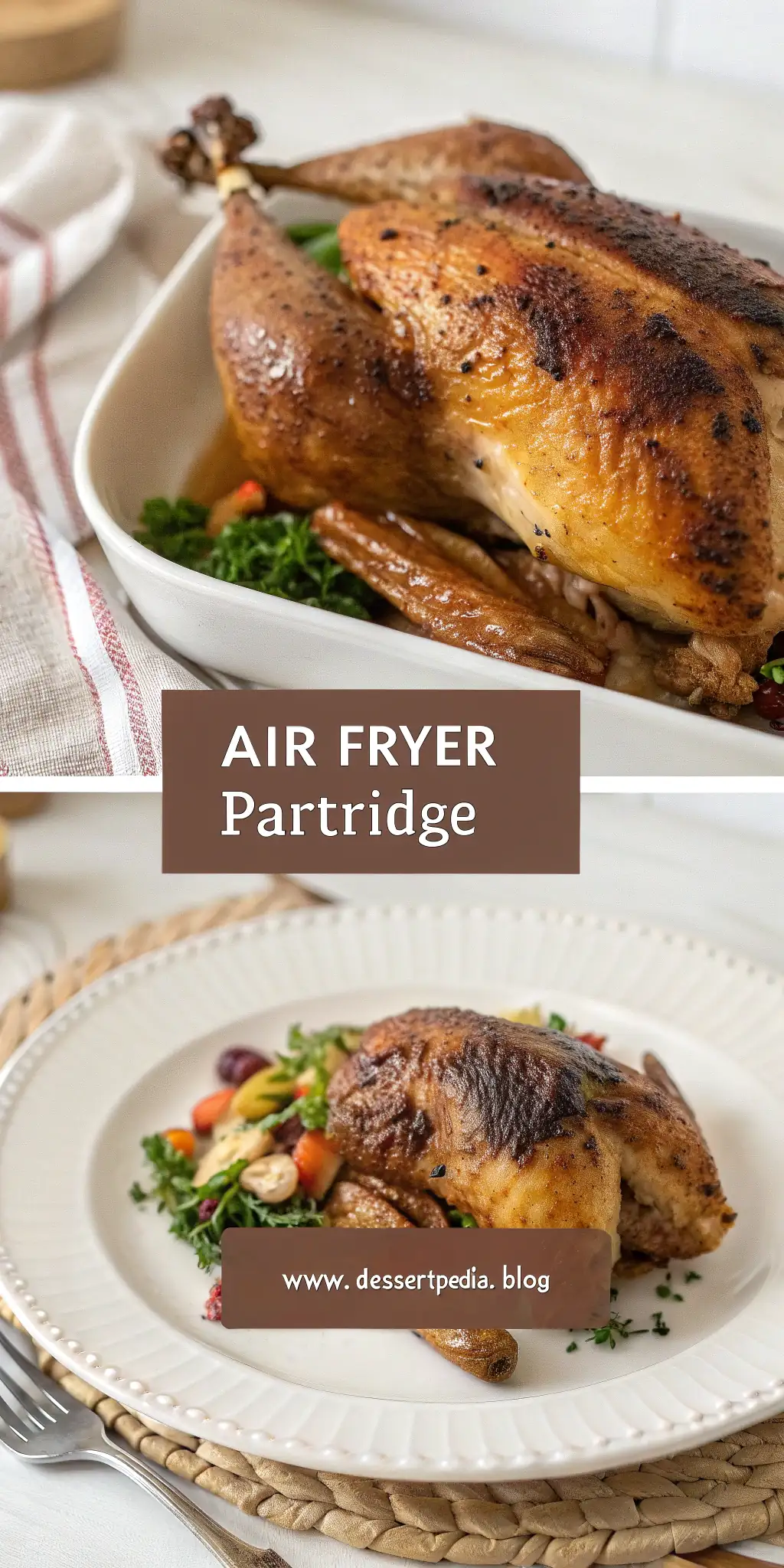 Pinterest image 2 for Air Fryer Partridge
