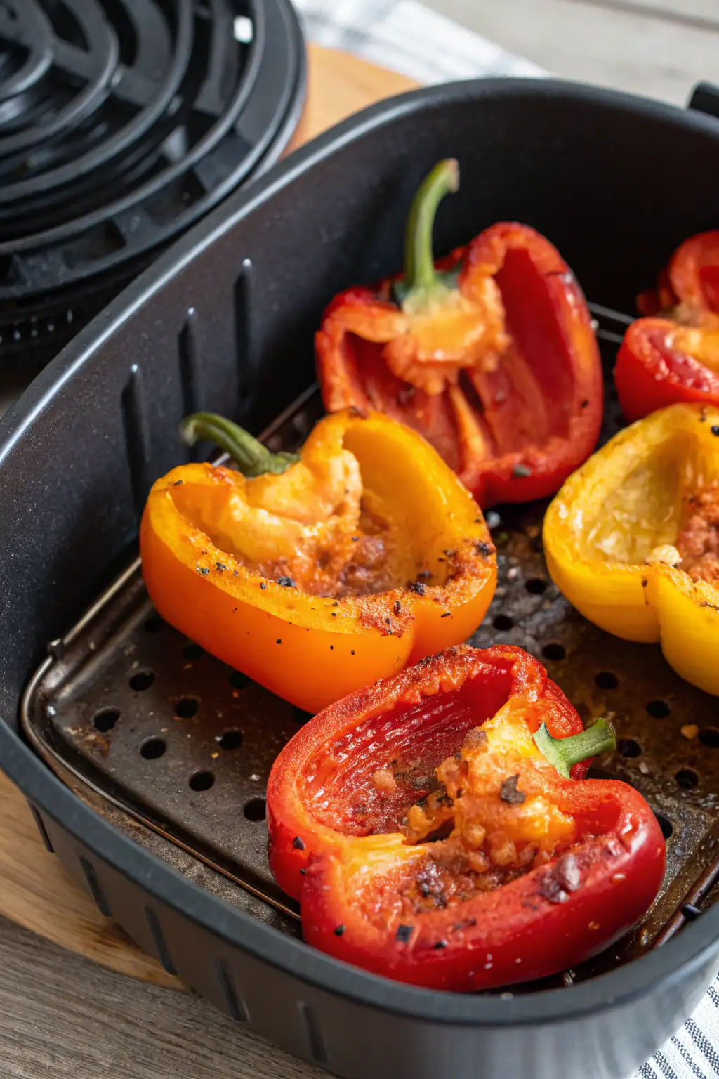 A delicious plate of Air Fryer Bell Peppers