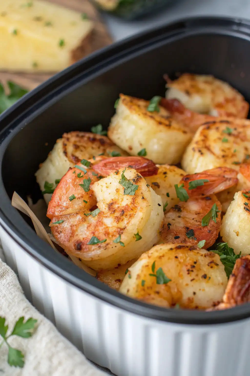 A delicious plate of Air Fryer Hearts of Palm