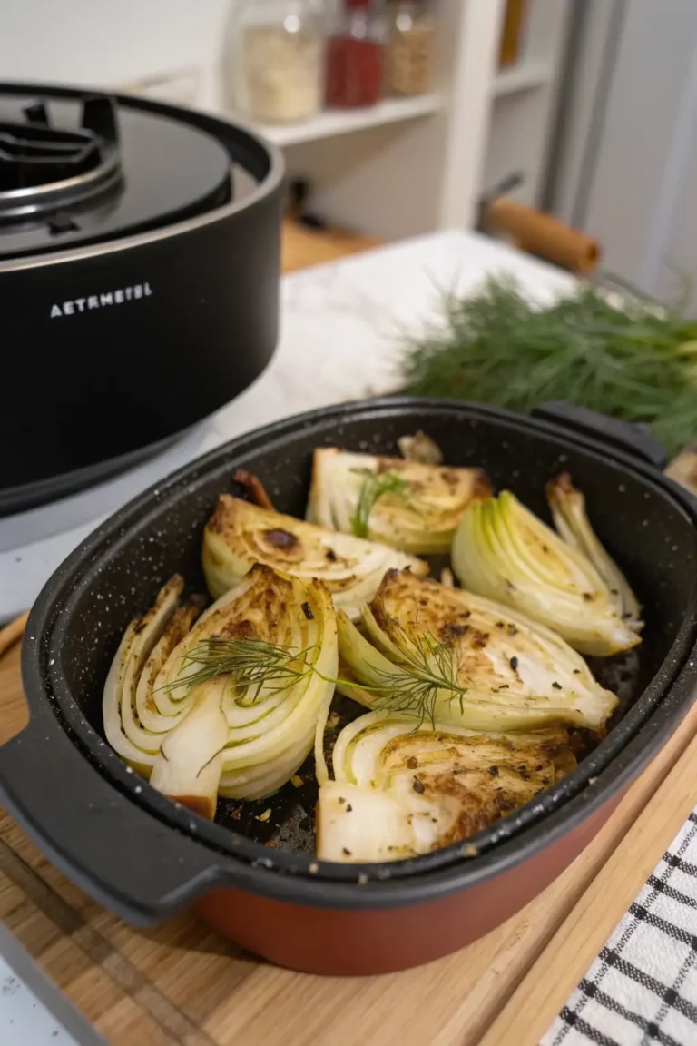 A delicious plate of Air Fryer Fennel