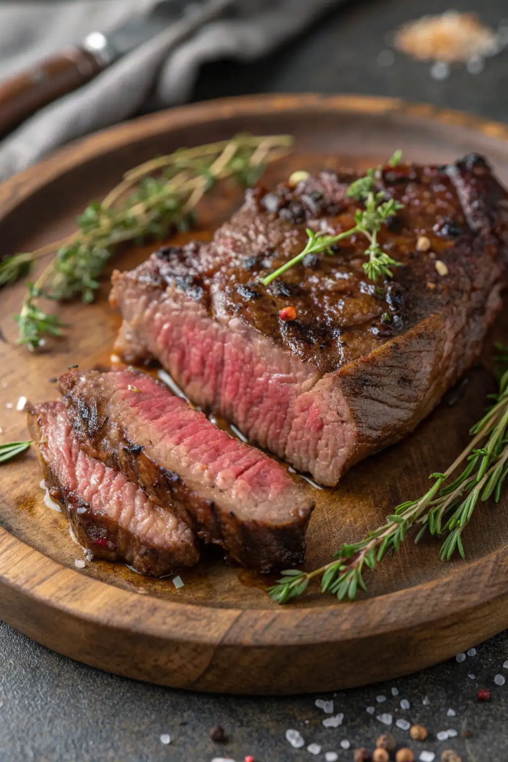 A delicious plate of Air Fryer Beef Steak