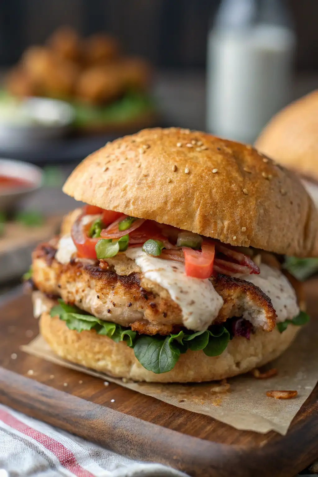 A delicious plate of Air Fryer Chicken Rye