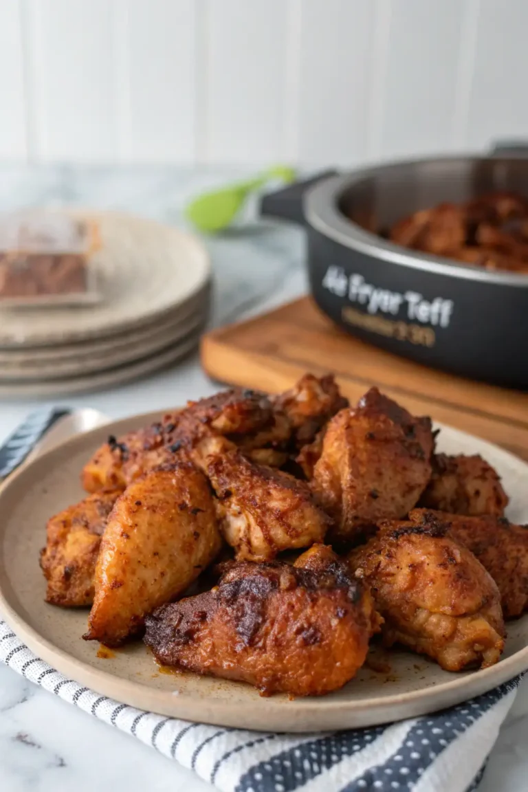 A delicious plate of Air Fryer Chicken Teff