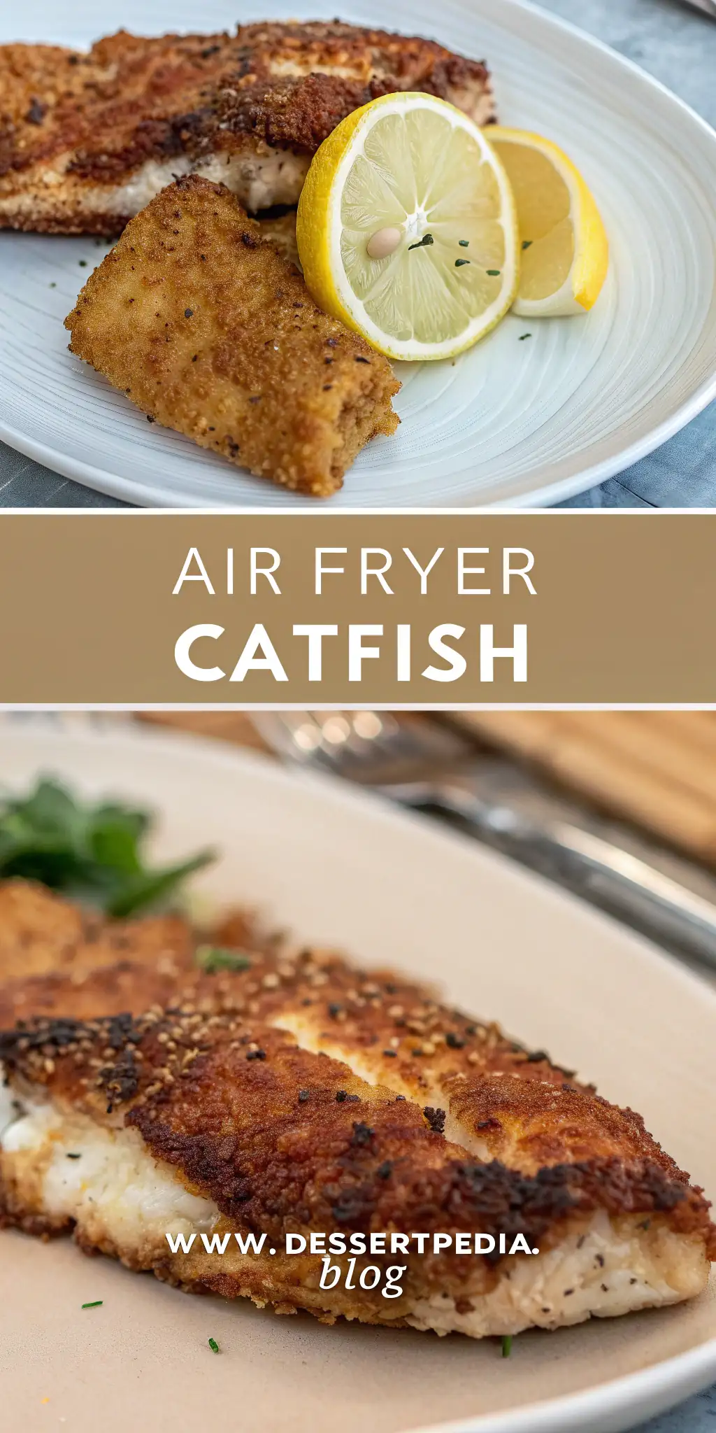 Pinterest image 2 for Air Fryer Catfish