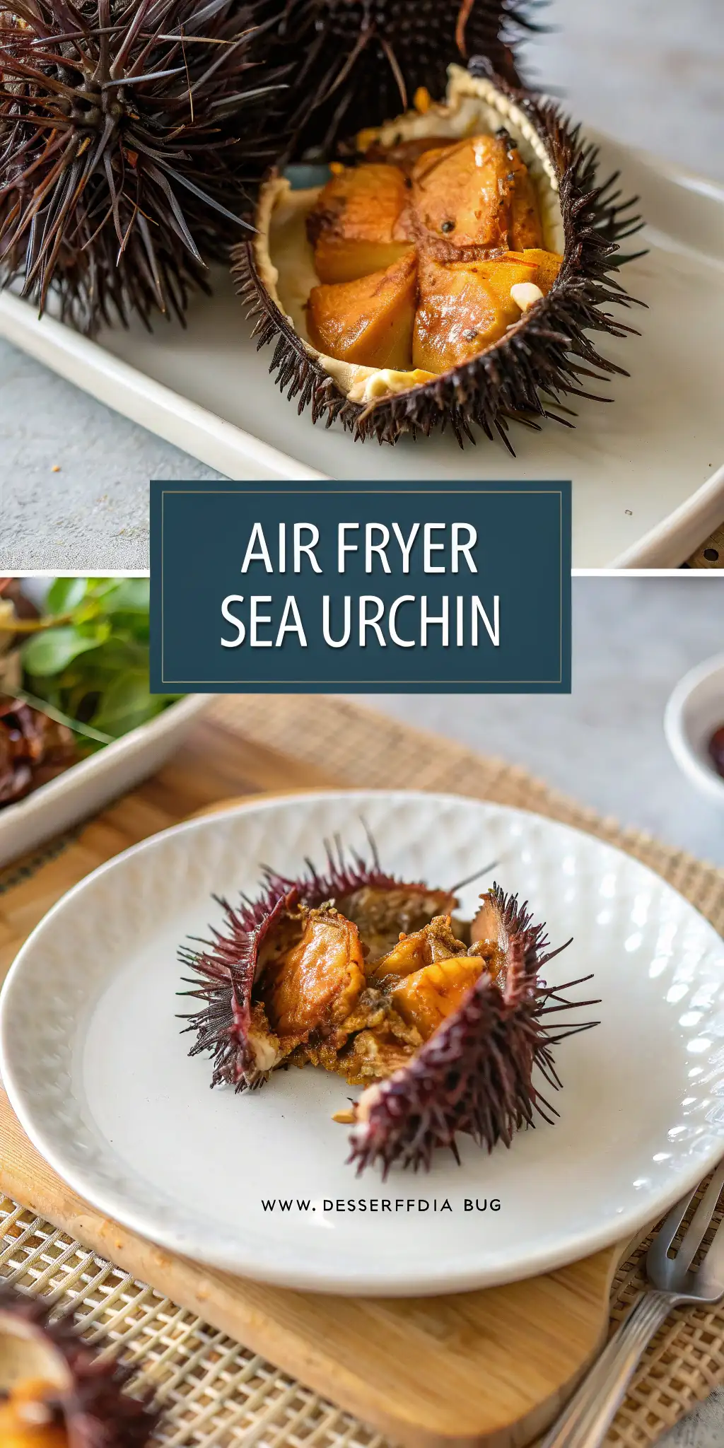 Pinterest image 2 for Air Fryer Sea Urchin