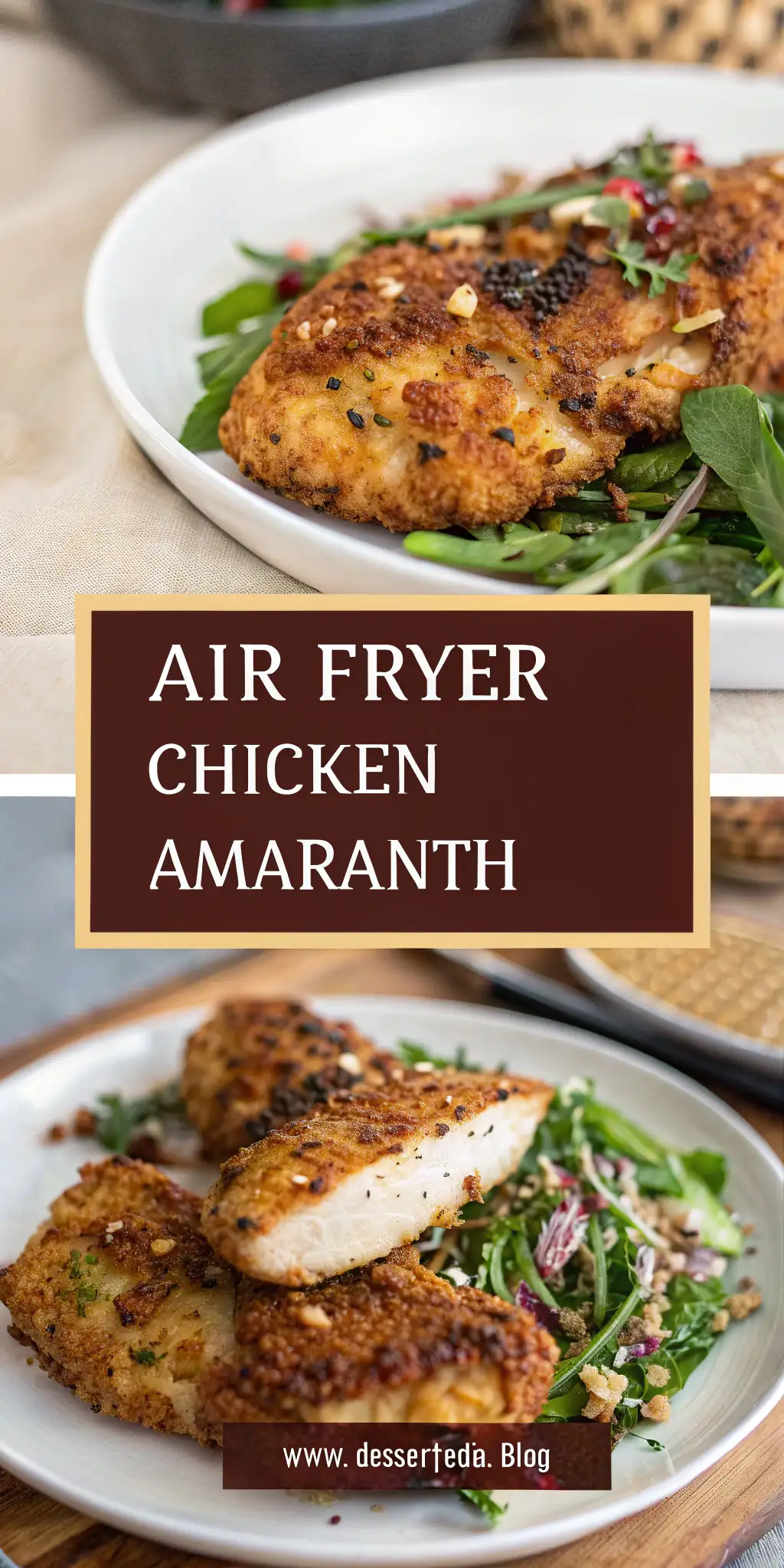 Pinterest image 1 for Air Fryer Chicken Amaranth