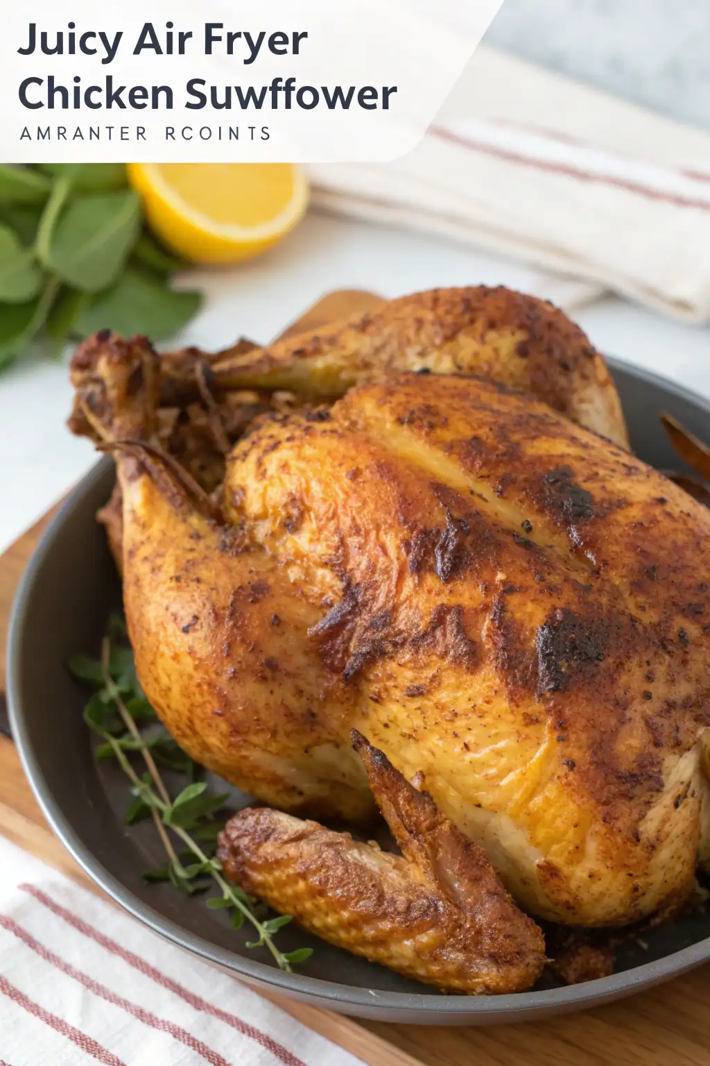 A delicious plate of Air Fryer Chicken Sunflower