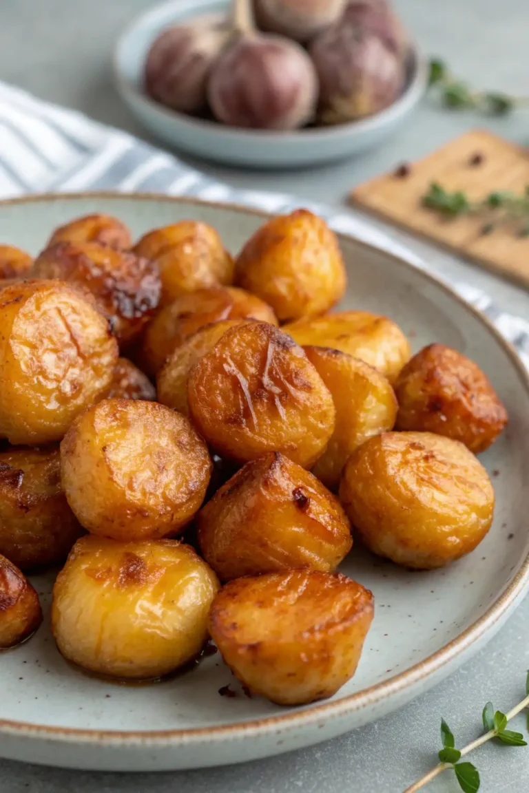 A delicious plate of Air Fryer Water Chestnuts