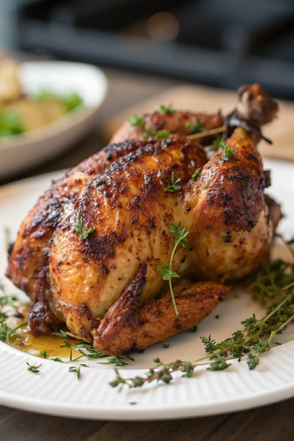 A delicious plate of Air Fryer Chicken Emmer