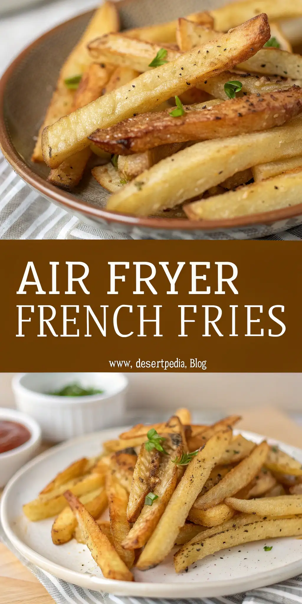 Pinterest image 1 for Air Fryer French Fries